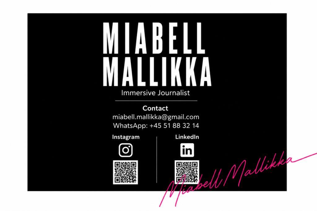 Miabell Mallikka Immersive journalist